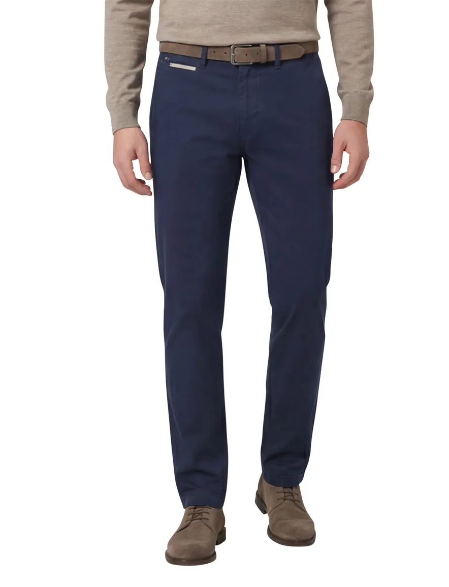 katoenen broek donkerblauw Gardeur Benny
