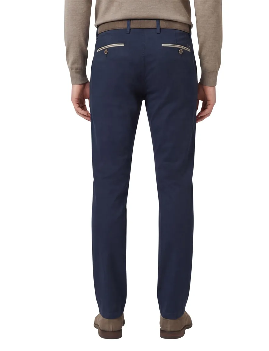 katoenen broek donkerblauw Gardeur Benny