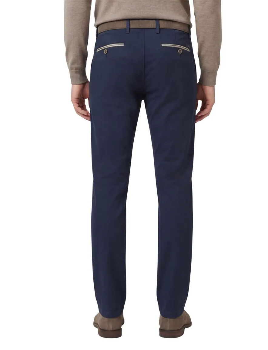 katoenen broek donkerblauw Gardeur Benny