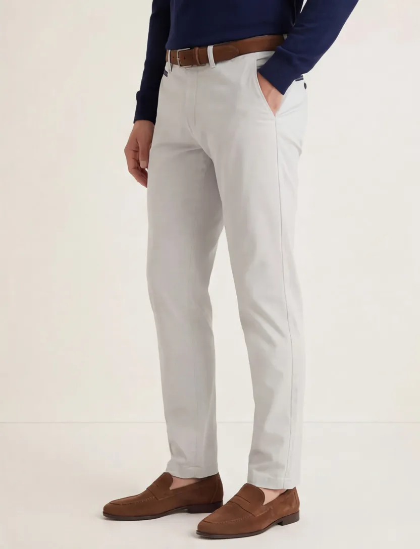 katoenen broek Gardeur Benny grijs