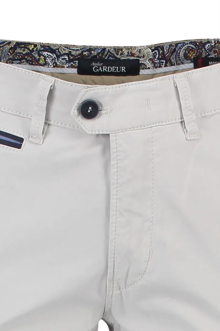 katoenen broek Gardeur Benny grijs