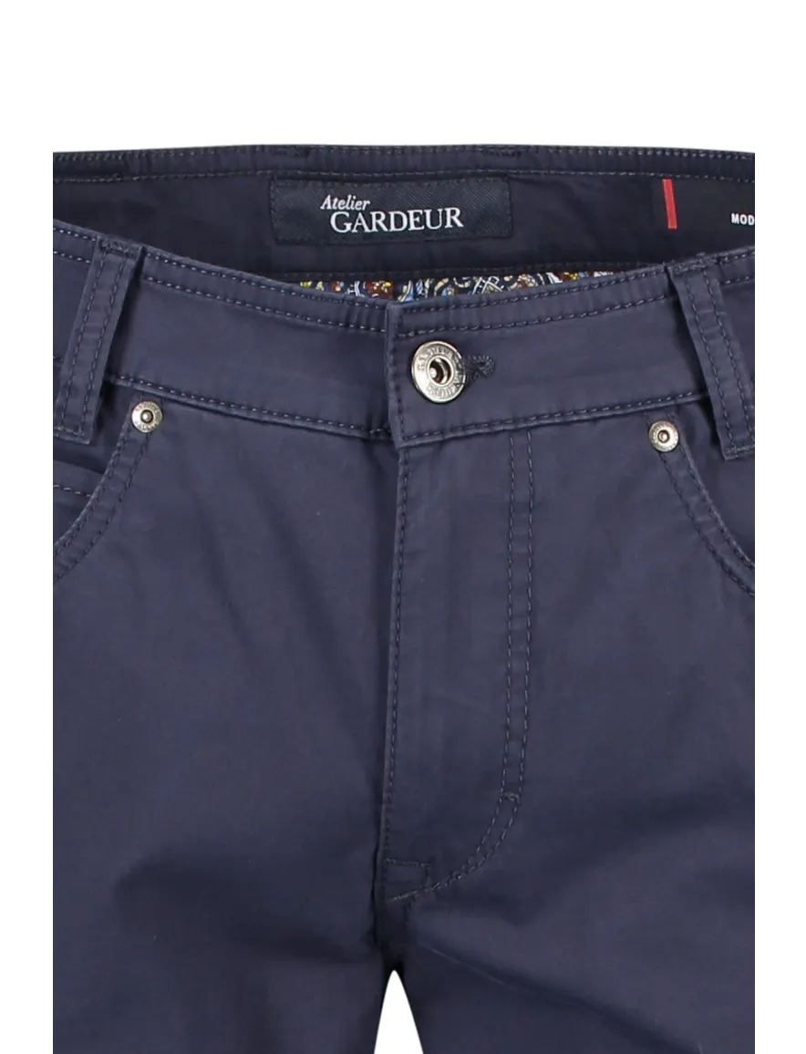 5-pocket Gardeur Bill-3 modern fit donkerblauw katoen