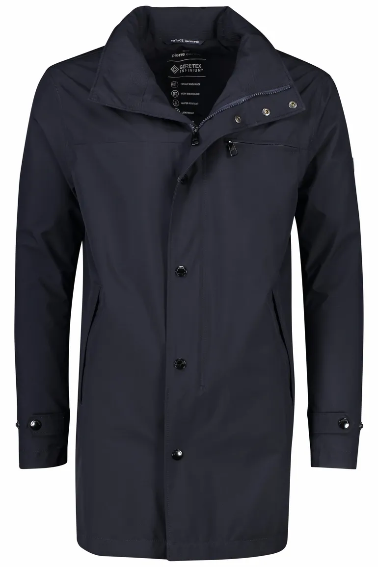 Pierre Cardin jas capuchon afneembaar Gore-Tex marine
