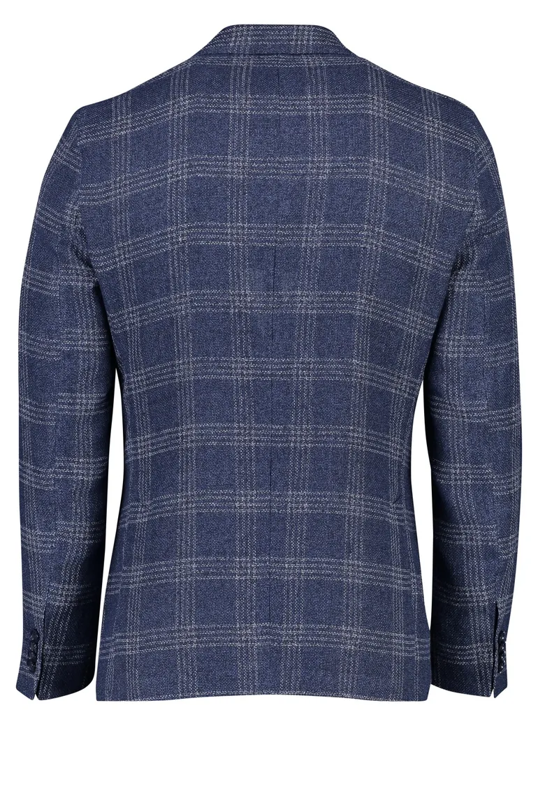 Digel colbert geruit blauw model Edward
