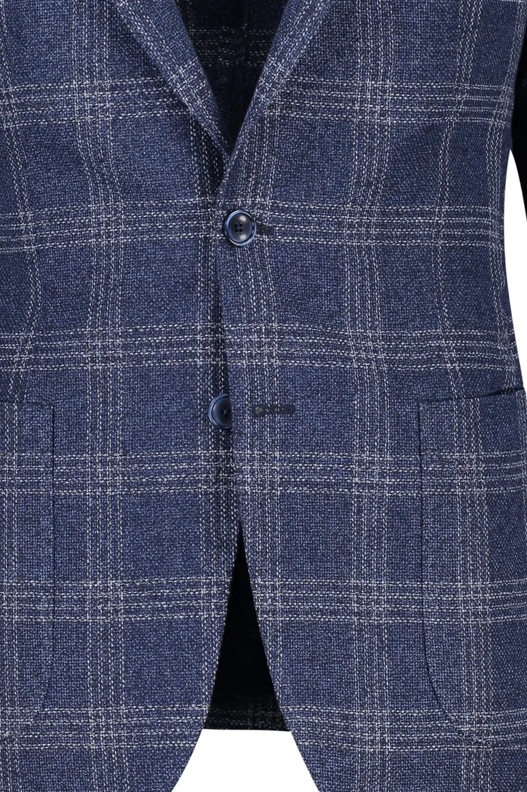 Digel colbert geruit blauw model Edward