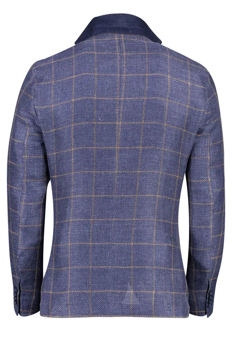 Digel colbert Edward blauw geruit