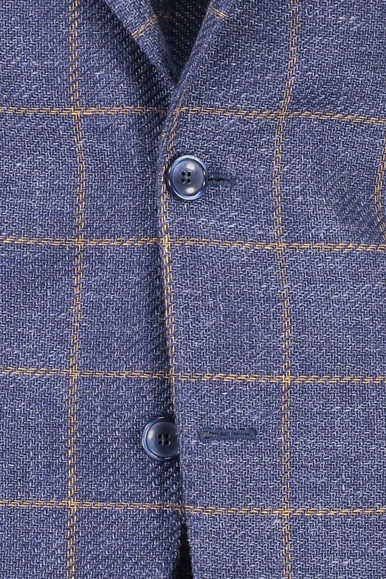 Digel colbert Edward blauw geruit