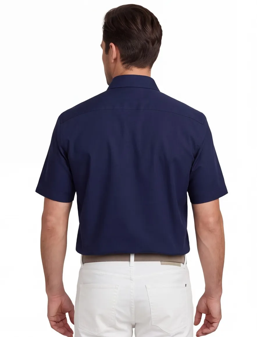 Donkerblauw overhemd Seidensticker Regular Fit