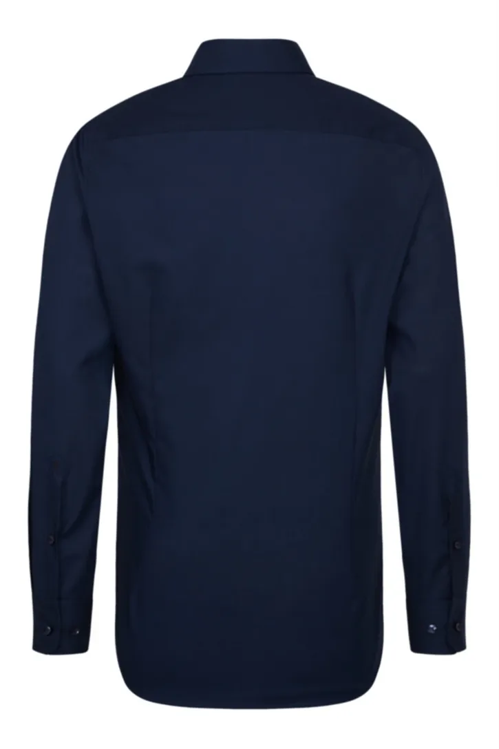 Seidensticker overhemd donkerblauw Shaped Fit