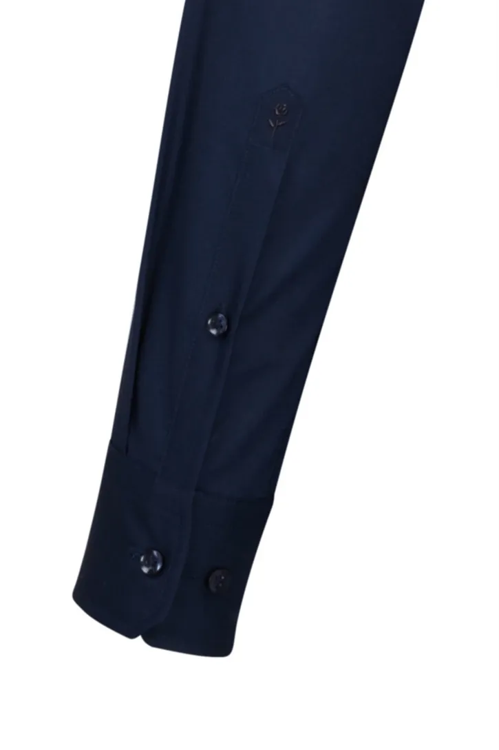 Seidensticker overhemd donkerblauw Shaped Fit