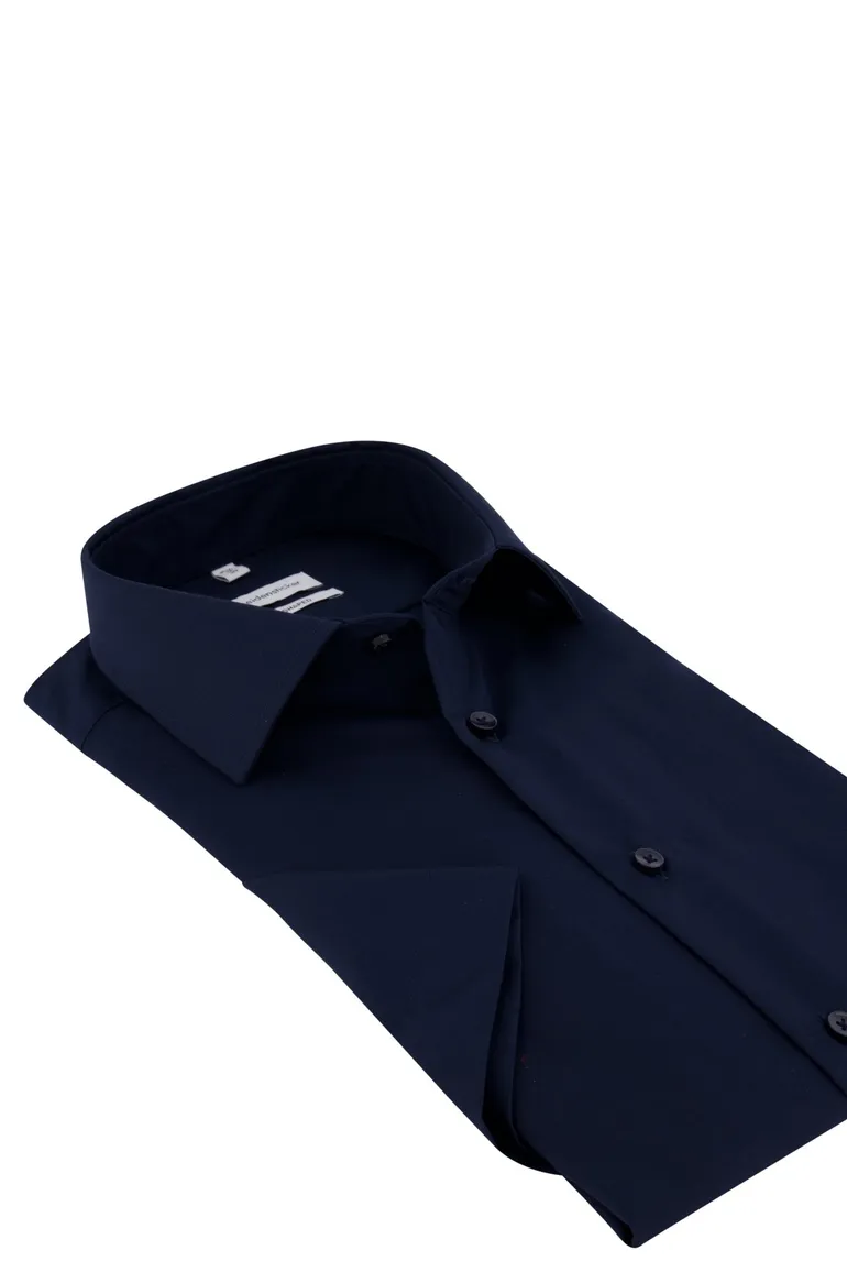Korte mouw overhemd Seidensticker donkerblauw Shaped