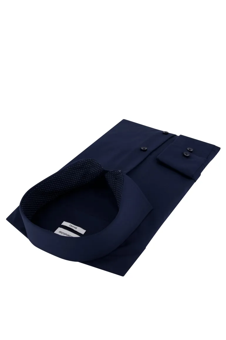 Seidensticker overhemd navy Shaped Fit