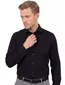 Seidensticker zwart overhemd Shaped Fit non iron
