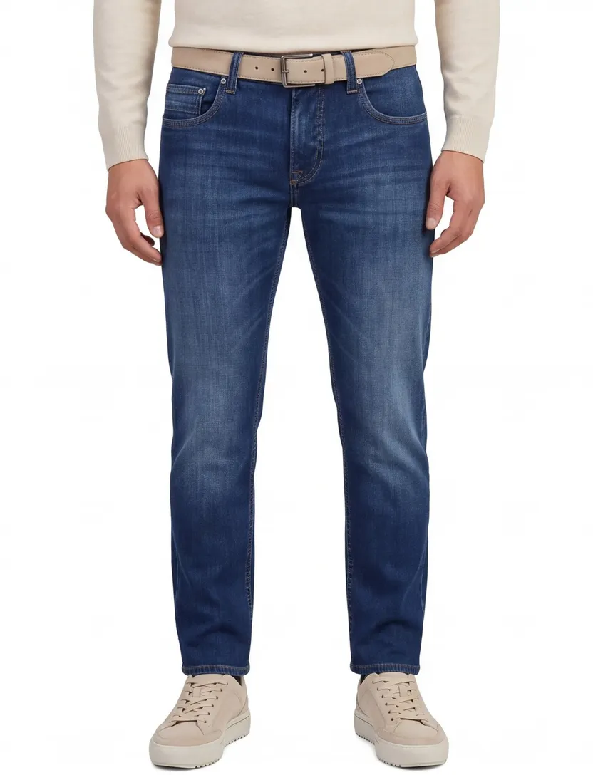 Pierre Cardin 5-pocket blauw model Antibes