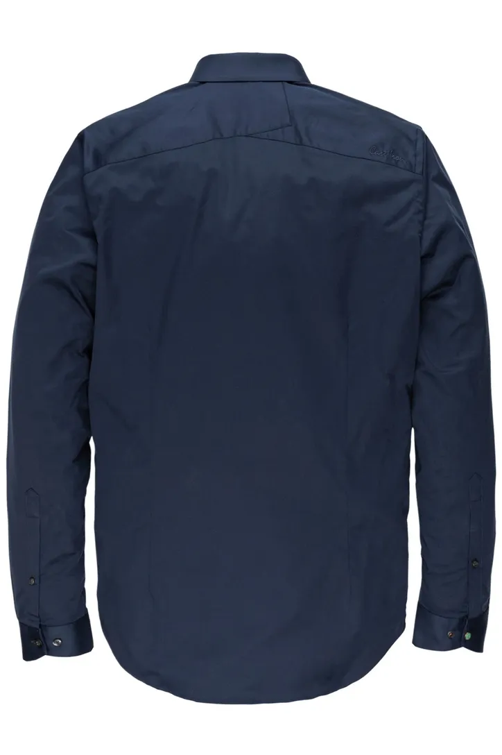 Cast Iron overhemd donkerblauw effen katoen slim fit