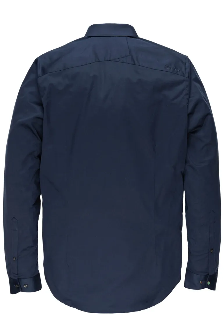 Cast Iron overhemd lange mouw slim fit donkerblauw effen katoen