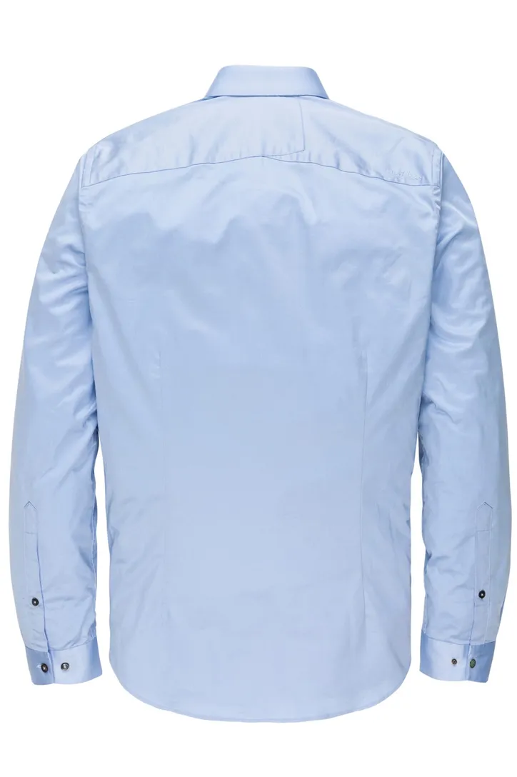 Cast Iron slim fit overhemd lichtblauw effen katoen