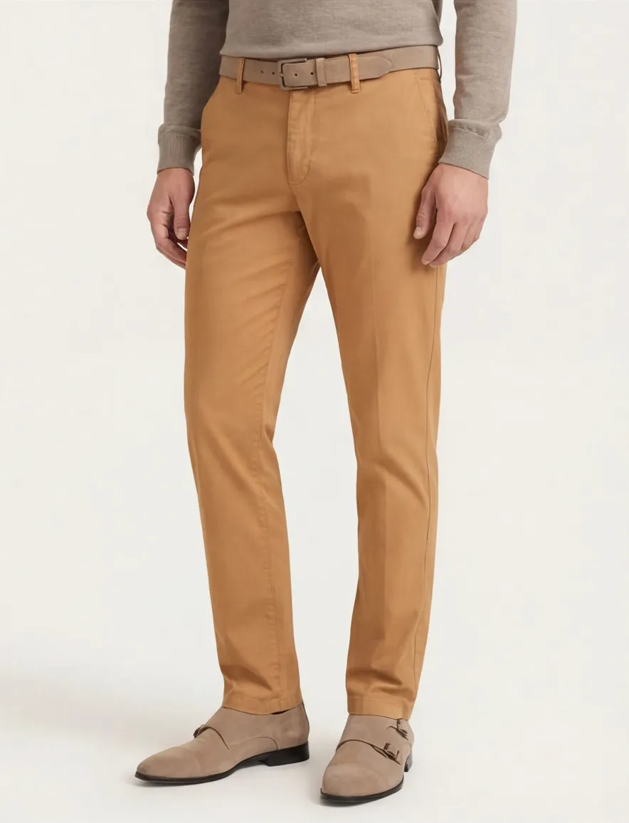 Katoenen chino oranje M.E.N.S. Madison