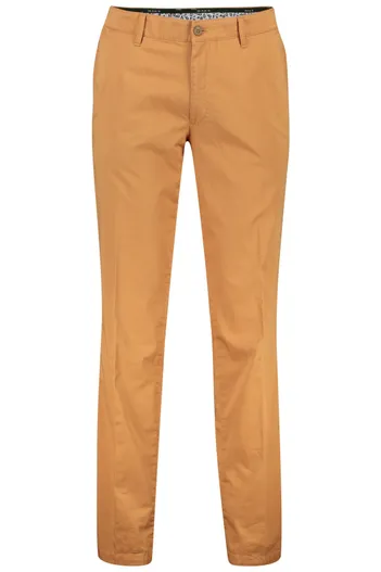 M.E.N.S. M.E.N.S. chino Madison oranje effen