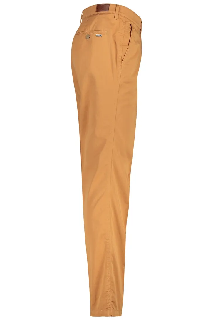 M.E.N.S. chino Madison oranje effen