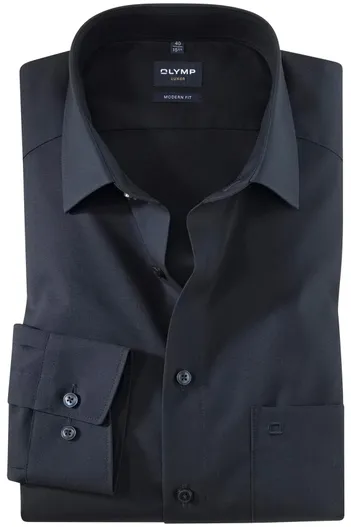 Olymp Overhemd Olymp Modern Fit navy
