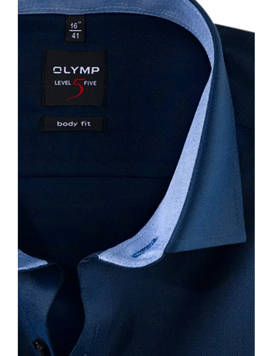 Overhemd Olymp Level 5 donkerblauw