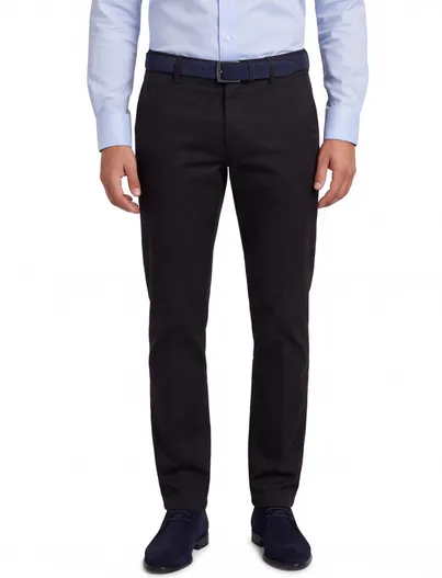 M.E.N.S. Zwarte broek M.E.N.S. Madison chino