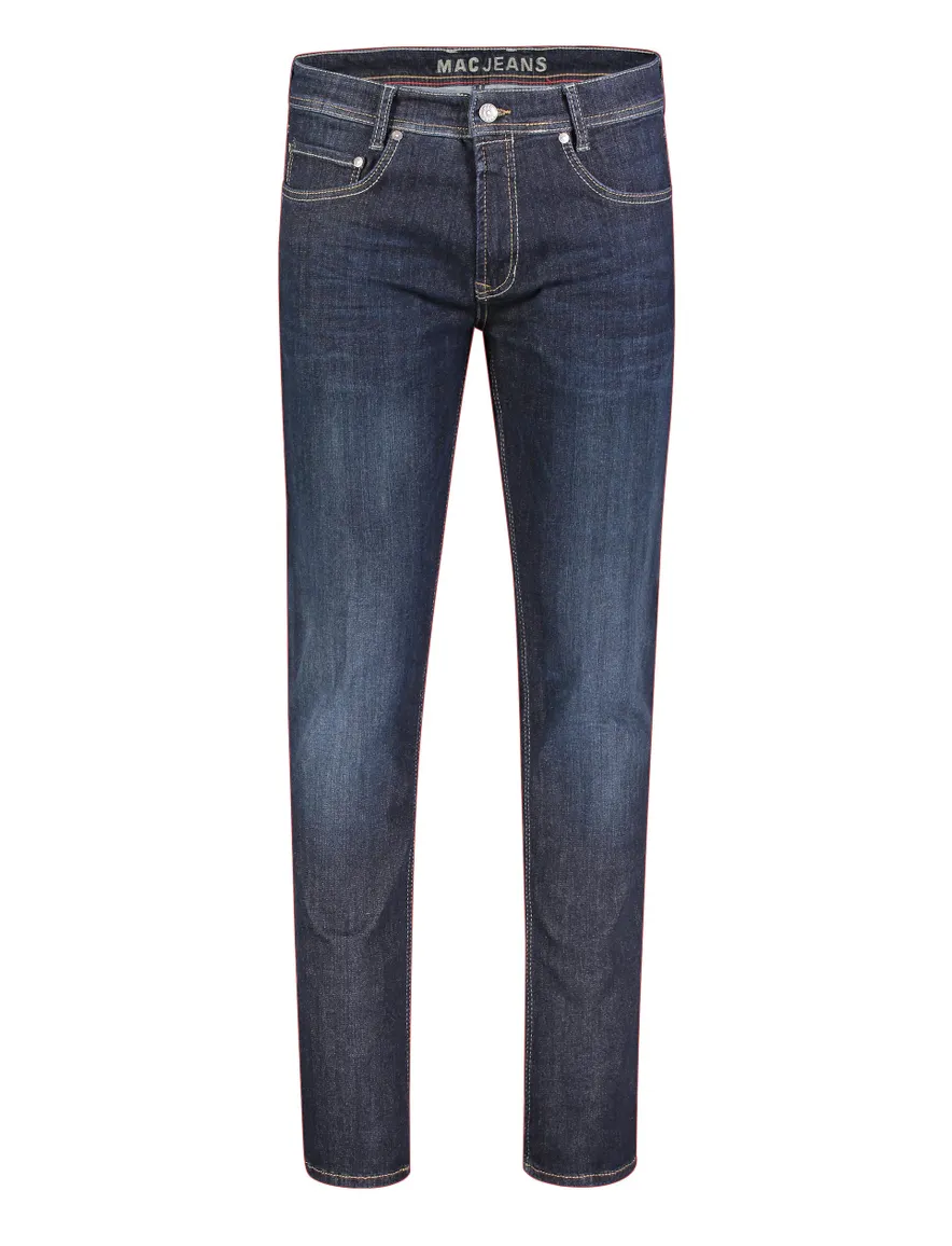 Mac jeans donkerblauw effen denim, katoen