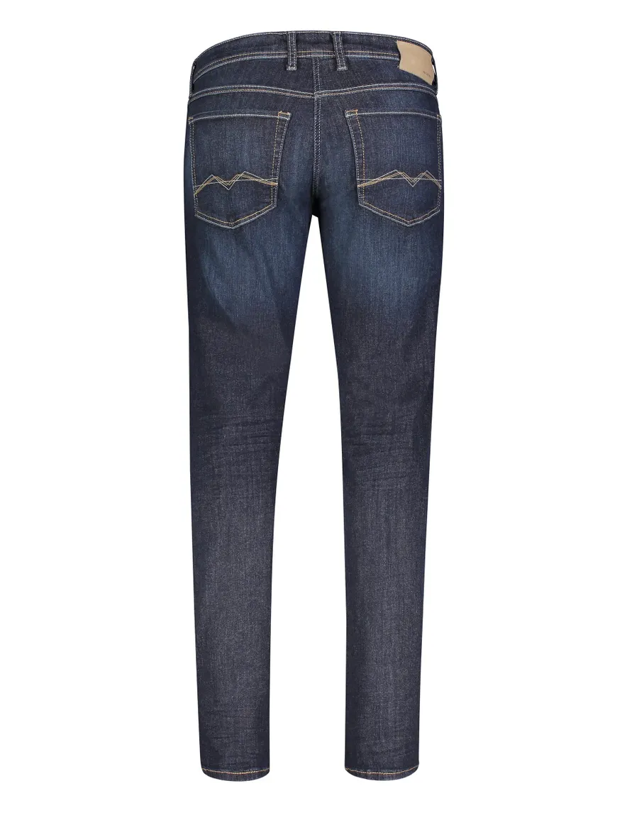 Mac jeans donkerblauw effen denim, katoen