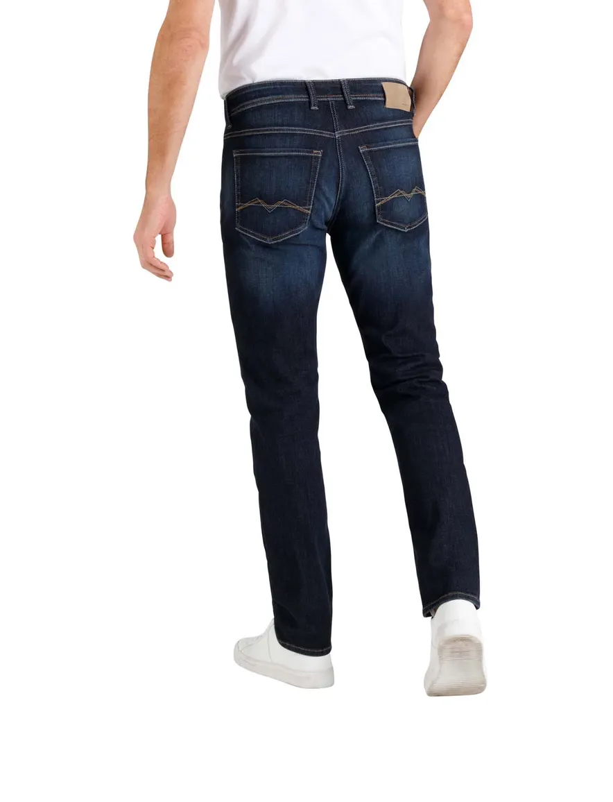 Mac jeans donkerblauw effen denim, katoen