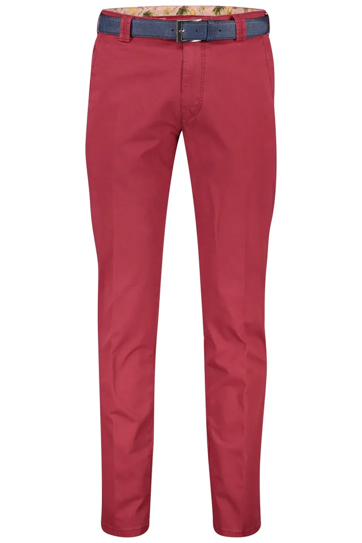 Meyer katoenen broek Bonn rood