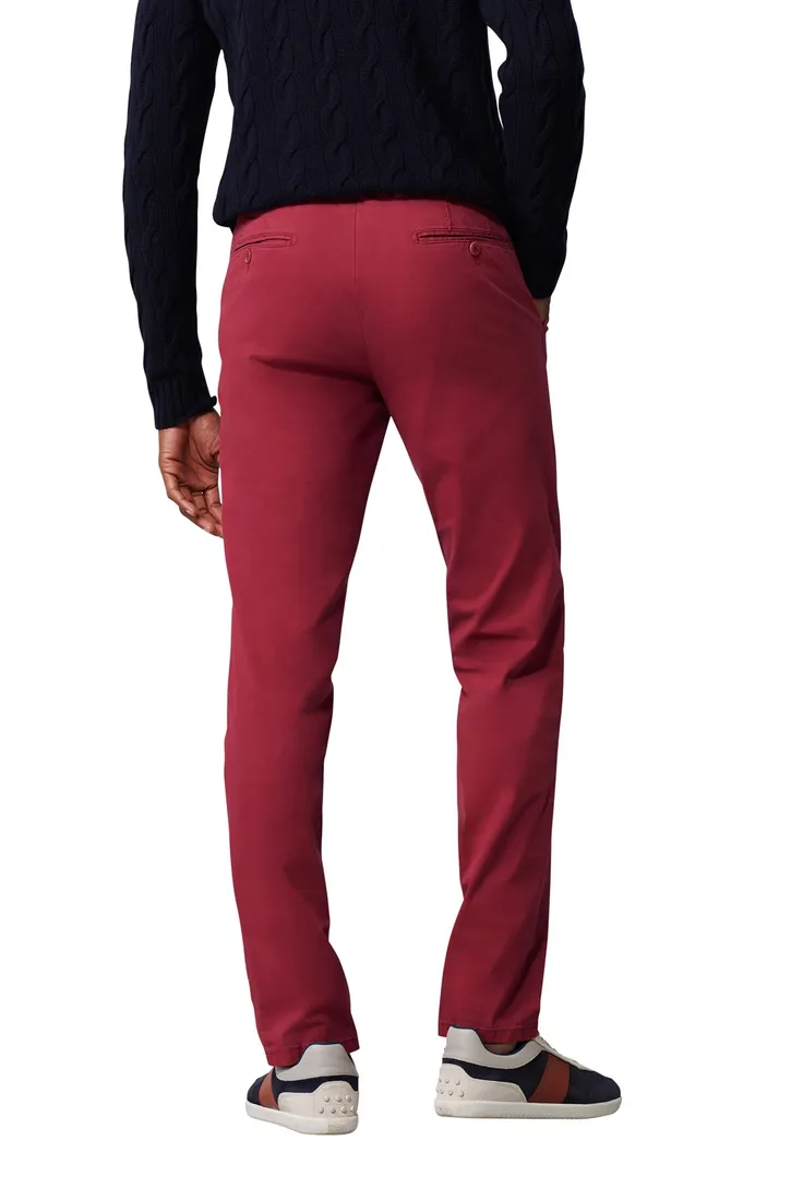 Meyer katoenen broek Bonn rood