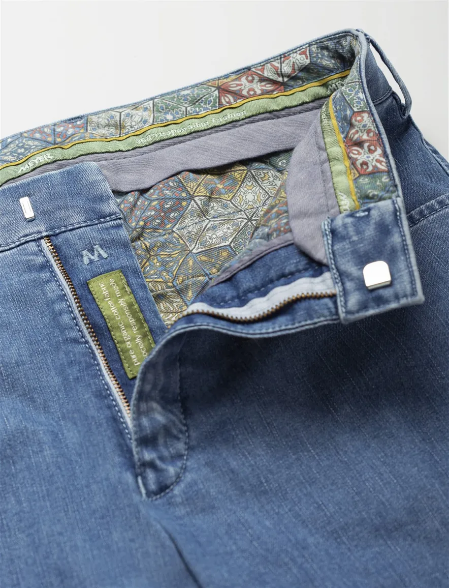 Meyer Dublin flatfront licht blauw jeans
