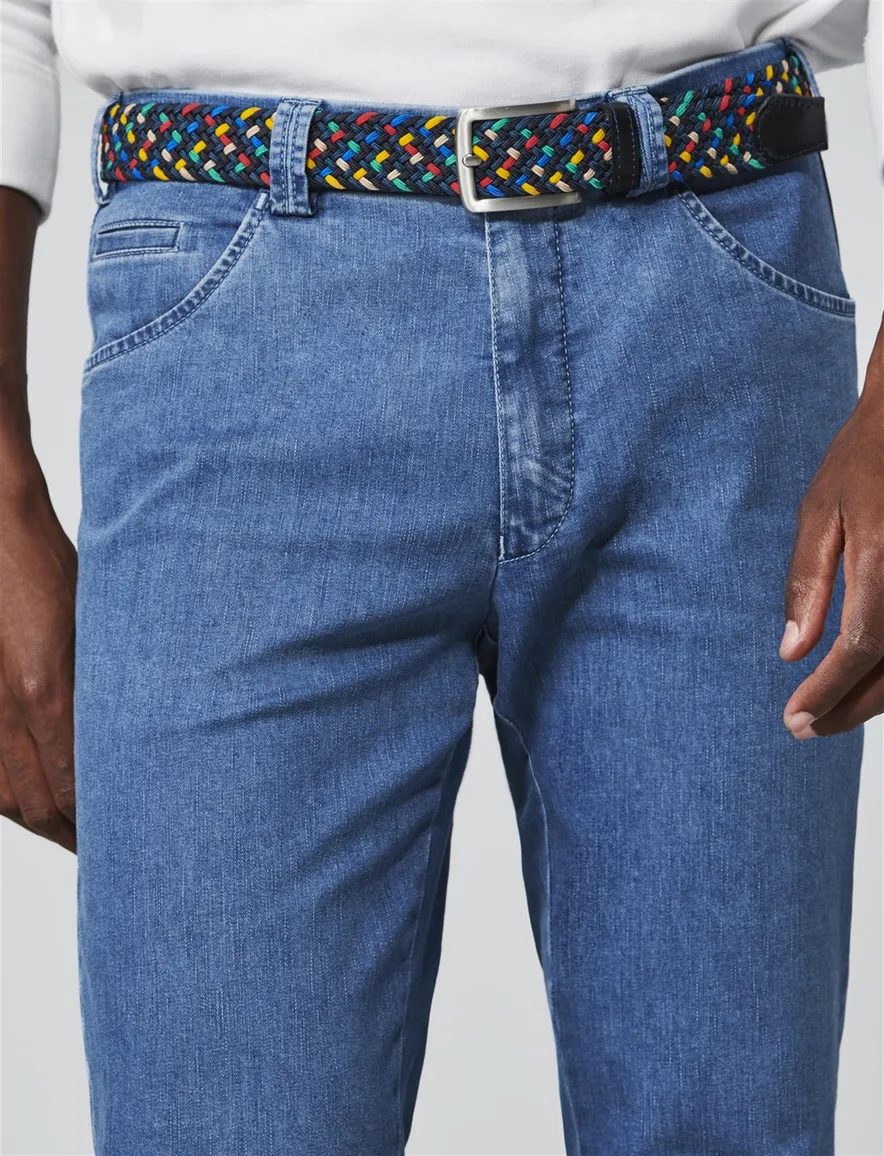 Meyer Dublin flatfront licht blauw jeans