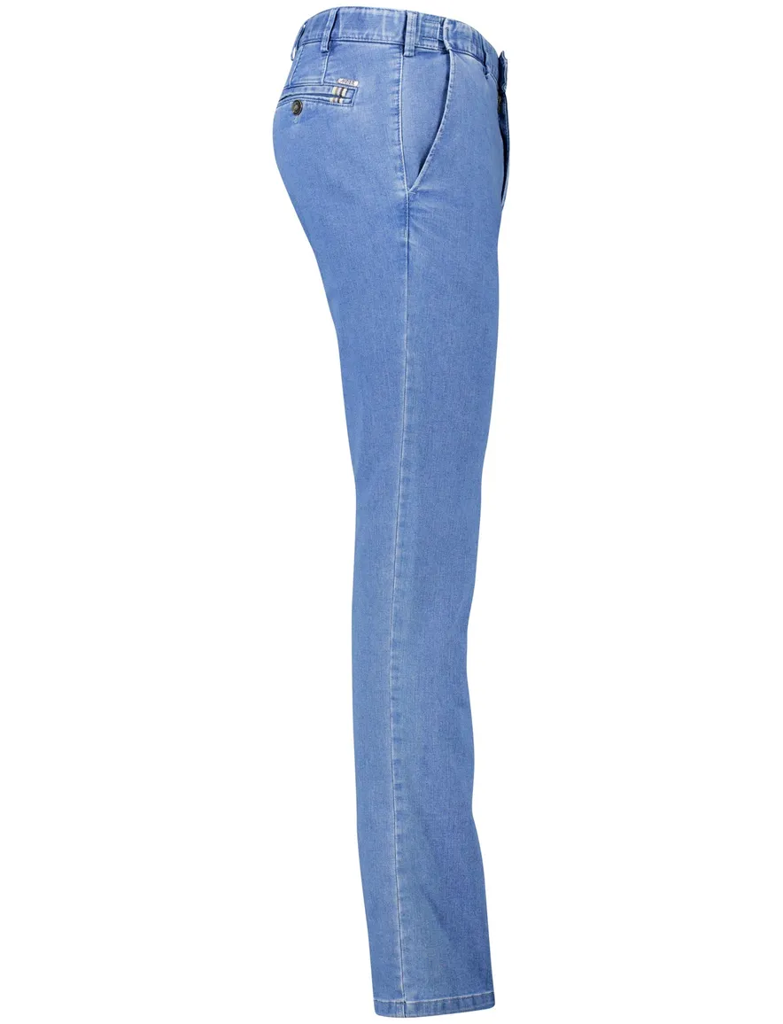 Blauwe jeans flatfront normale fit Meyer Oslo