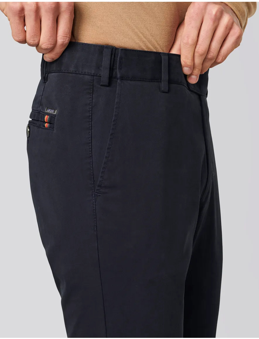 Meyer Pantalon katoen blauw