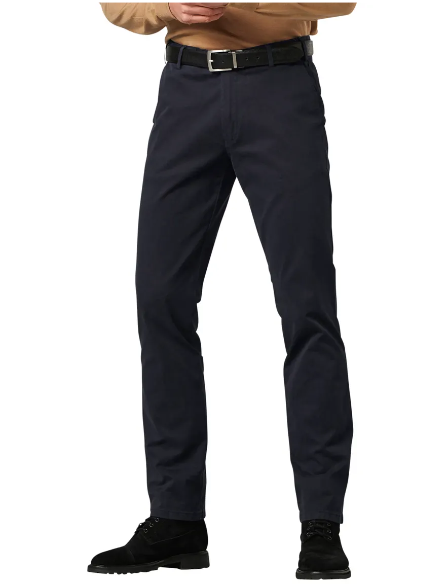 Meyer Pantalon katoen blauw