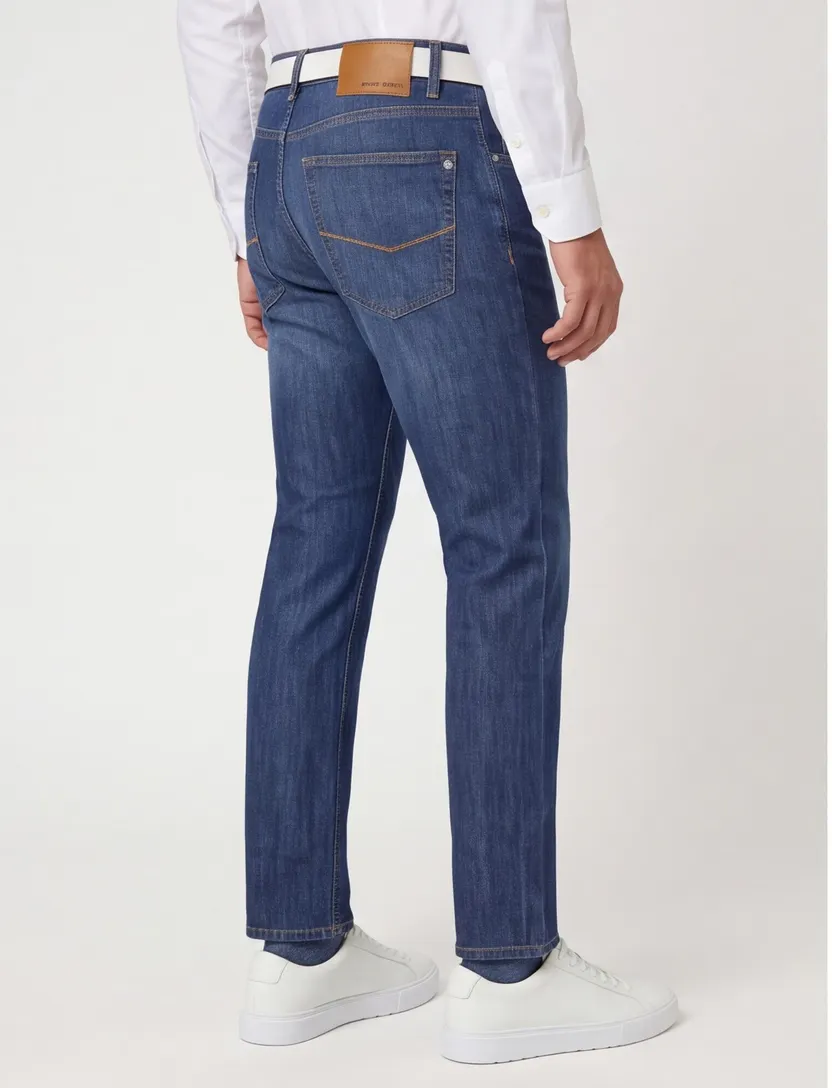 katoenen Pierre Cardin jeans blauw normale fit