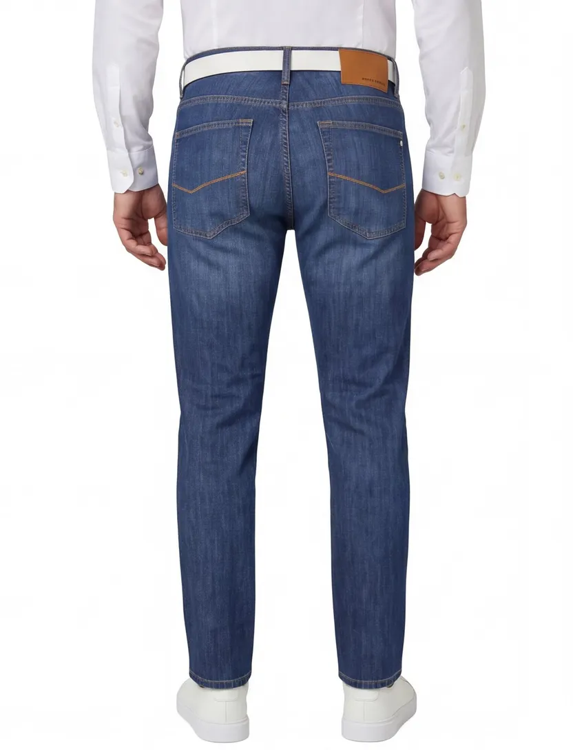 katoenen Pierre Cardin jeans blauw normale fit