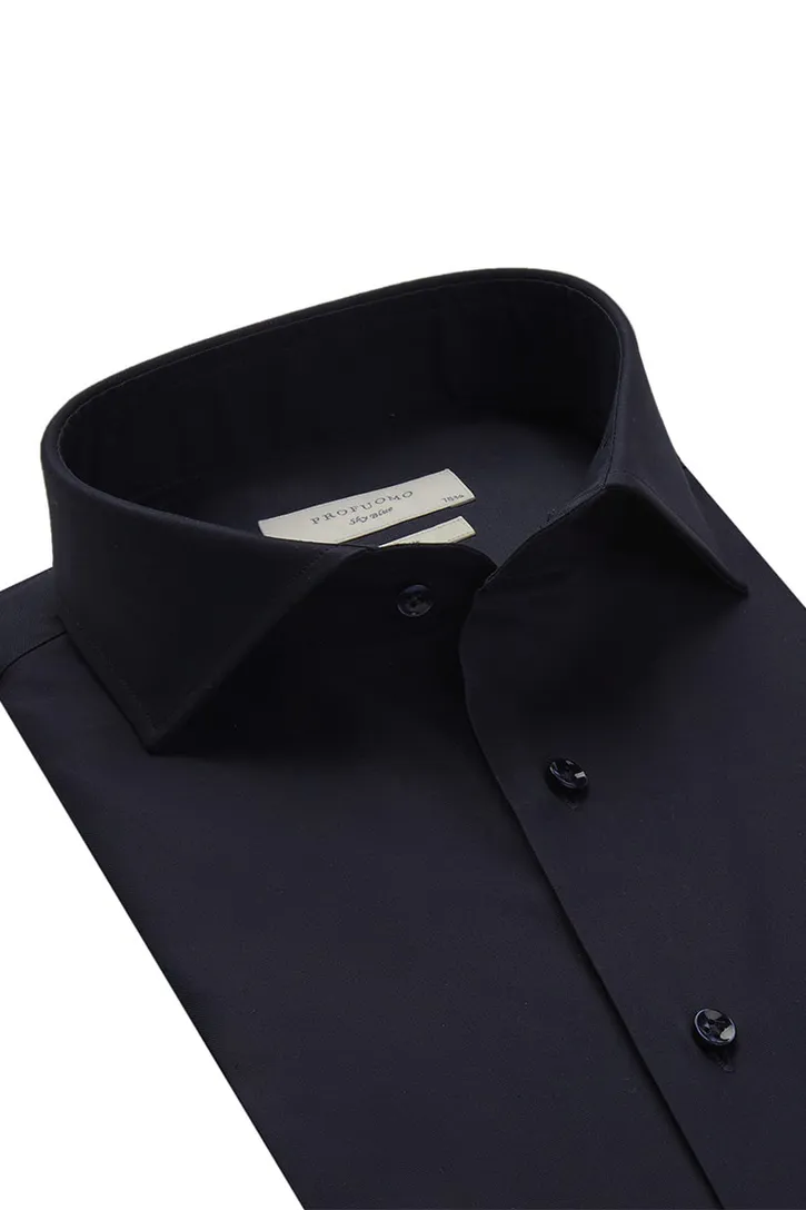 Profuomo overhemd donkerblauw royal twill