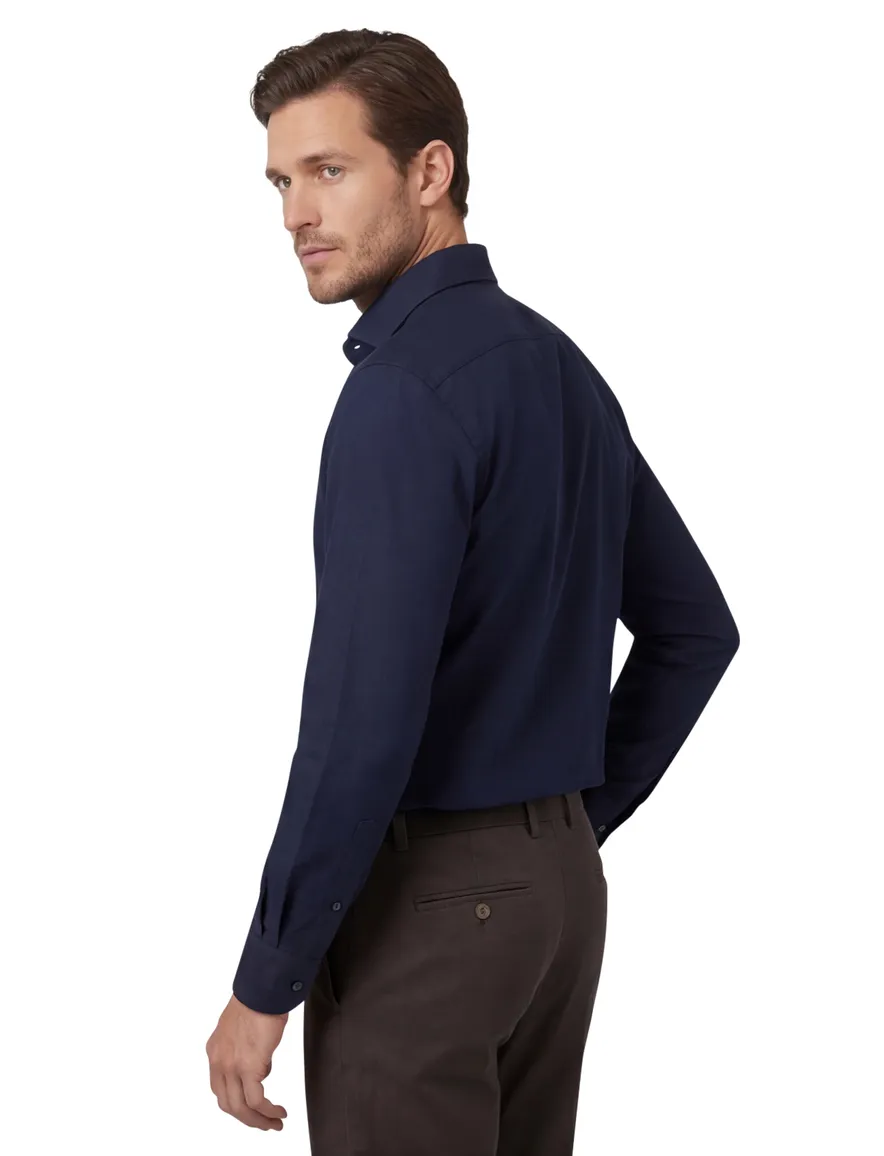 Overhemd Profuomo navy Slim Fit royal twill