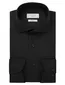 Profuomo Slim Fit overhemd royal twill zwart