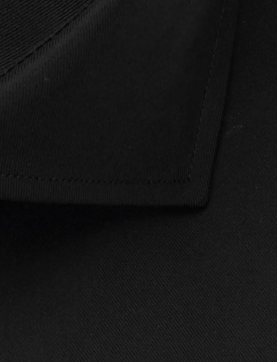 Profuomo Slim Fit overhemd royal twill zwart