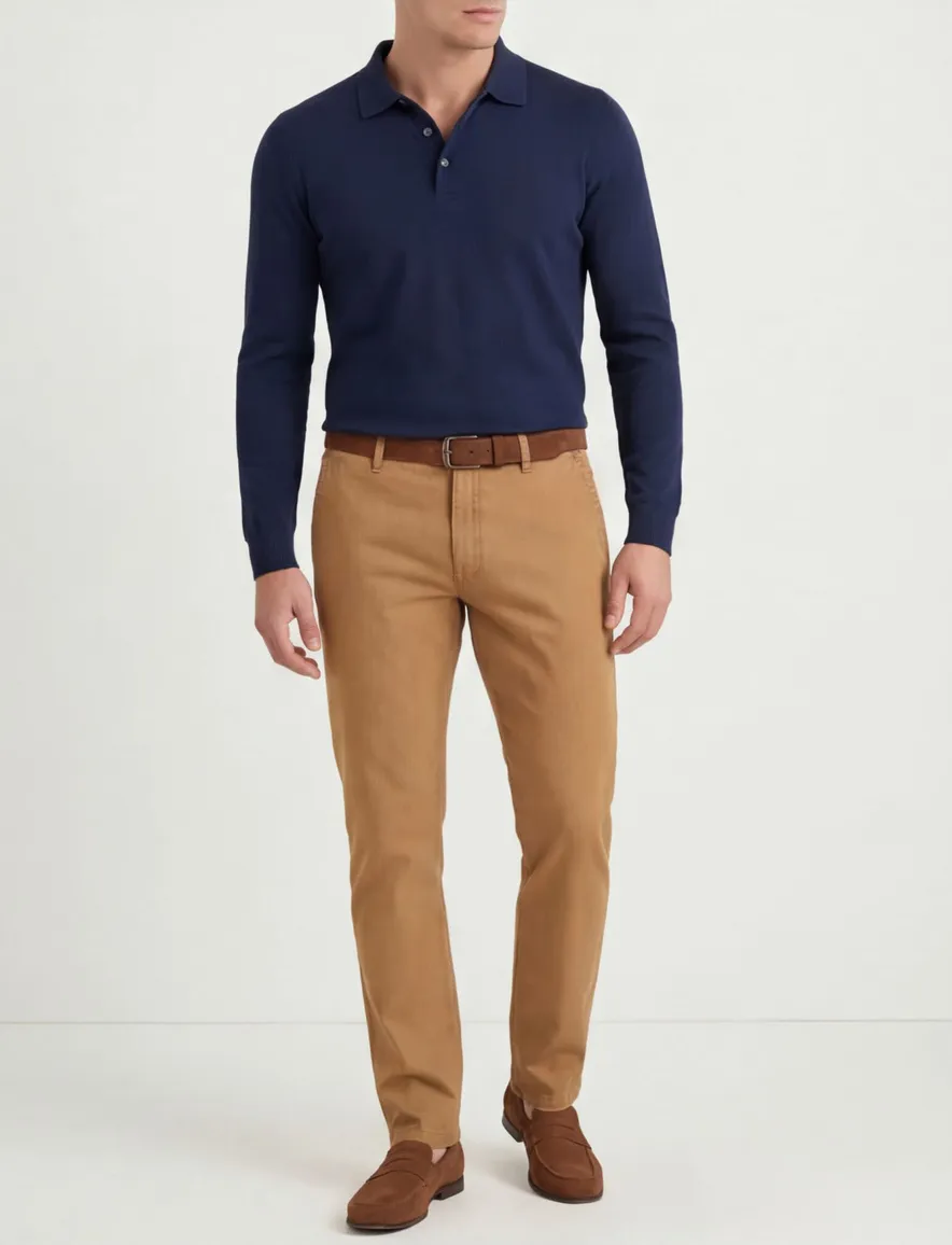 M.E.N.S. broek oranje bruin Madison