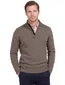 Trui met rits bruin gemeleerd Barbour