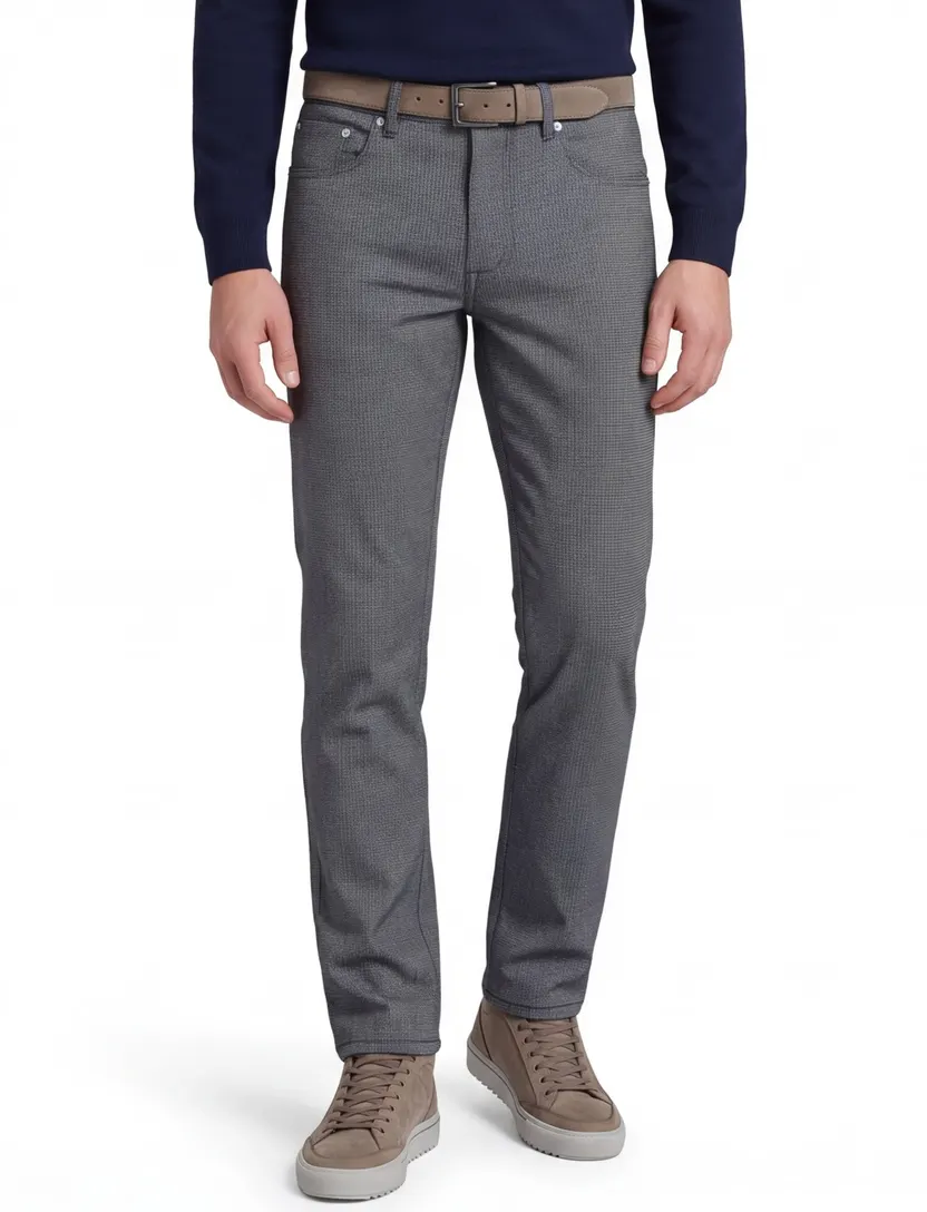 Pierre Cardin broek grijs blauw Lyon