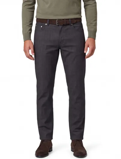 Pierre Cardin Pierre Cardin FutureFlex broek bruin geprint