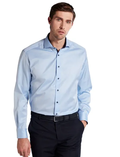 Eterna business overhemd Eterna Comfort Fit lichtblauw