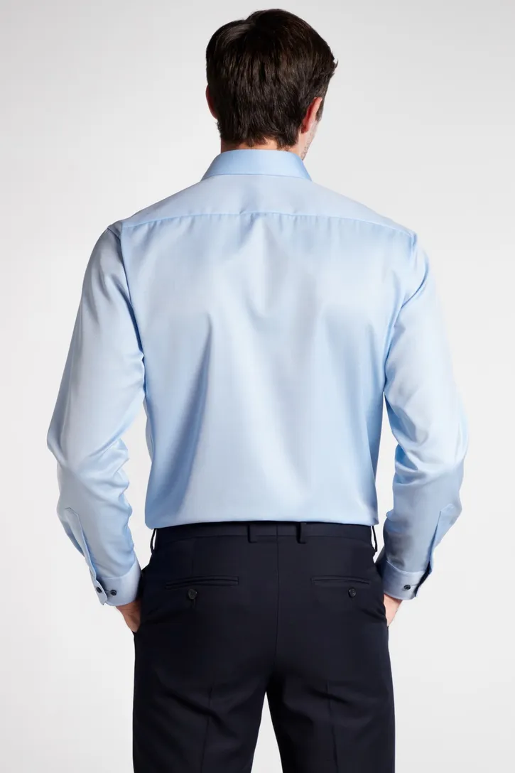 Overhemd Eterna blauw Modern Fit