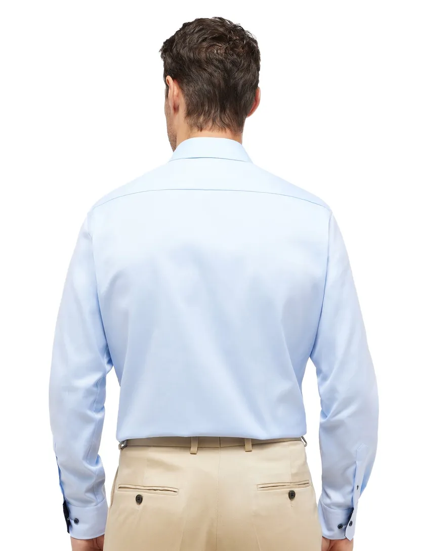Overhemd Eterna blauw Modern Fit